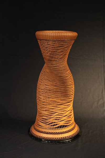 林港平 轉變 34X34X62 竹樹漆