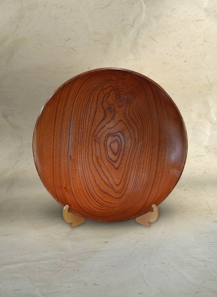 張國通 櫸木貢盤 50X50X5 櫸木