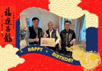 113年3月15日，豐原區公所 #洪峰明 區長及 #謝孟助 主任秘書 代表  #臺中市政府 #盧秀燕 市長   #臺中市政府民政局 #吳世瑋 局長，生日前夕致贈 #豐原里 #洪源隆 里長生日禮盒  ，  #洪源隆 里長   生日快樂   心想事成