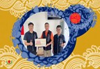 113年5月20日豐原區公所 洪峰明 區長及 謝孟助 主任秘書 代表 臺中市政府 #盧秀燕 市長臺中市政府民政局 #吳世瑋 局長，致贈 翁社里 吳安修 里長生日禮盒