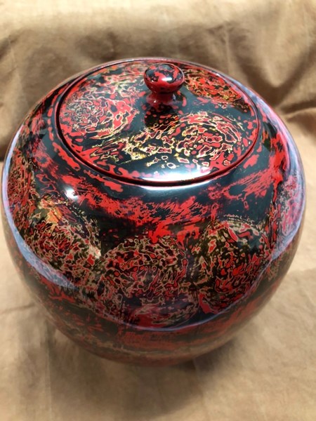劉于岑  想 20X20X17 漆 陶