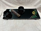 吳滿鈺 牡丹花香茶盤 初衷茶則 雙雙對對茶杯