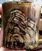 張哲綸 山形紋樣漆竹杯 高8直徑8.5 天然漆 金屬粉 蒔繪粉