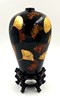 陳清光 豐華脫胎花瓶 25X17cm 布 天然漆 金箔