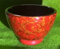 黃聖懿 雙魚戲水 茶杯 7.5X7.5X5 天然漆 金漆