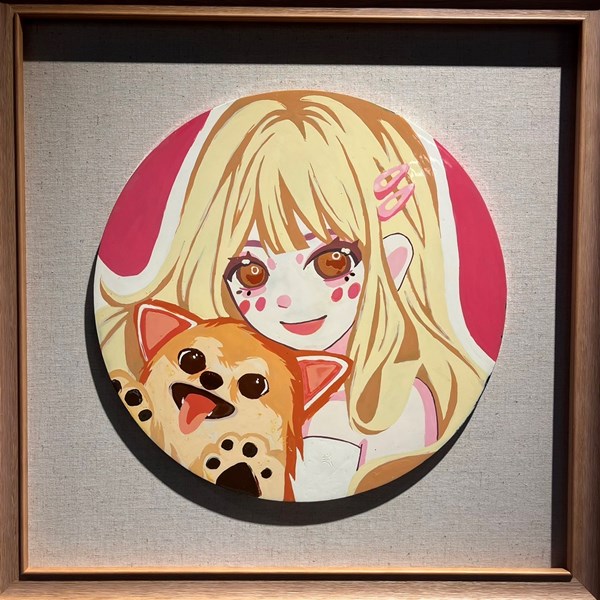 孫卓穎 我III 30X30cm 腰果漆