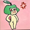謝宜庭 芭樂妹妹系列-怒 10X10cm  腰果漆 變塗 貝殻粉