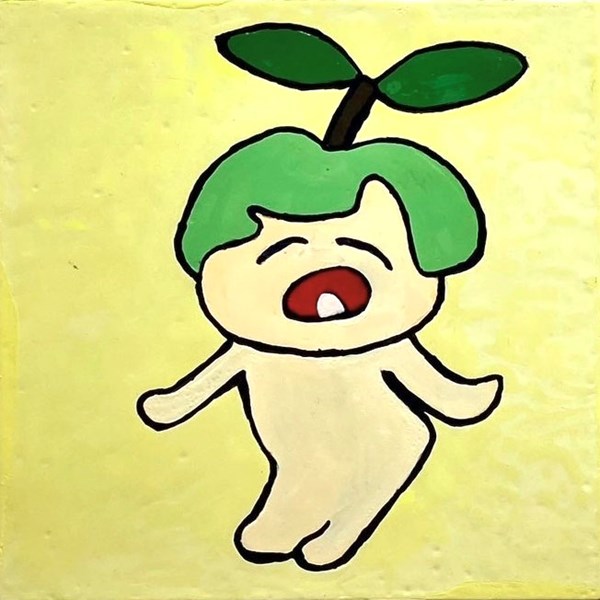 謝宜庭 芭樂妹妹系列-樂 10X10cm 腰果漆 變塗