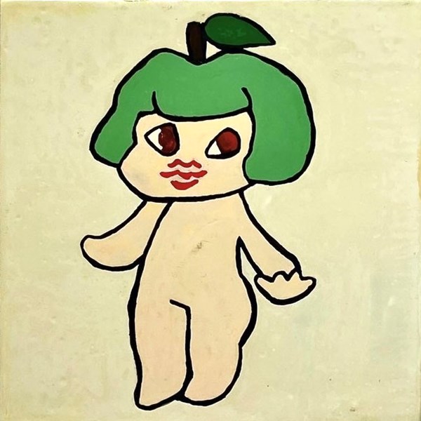 謝誼庭 芭樂妹妹系列-喜 10X10cm 腰果漆 變塗