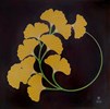 16 張焌營 金秋銀杏 41x41 木胎、生漆、錫絲、螺鈿