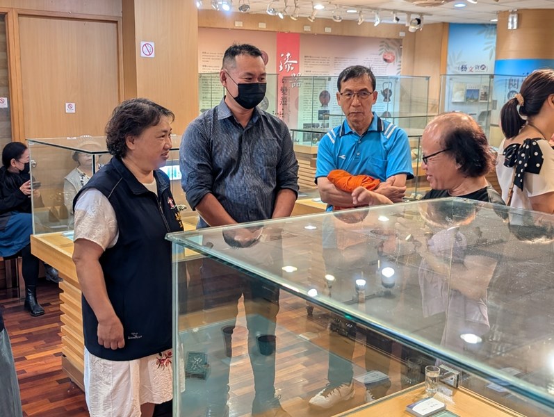 漆華金彩-臺灣漆金工藝創作協會聯展開幕式參展者導覽解說