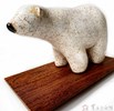 許玄昌 北極熊 25X10X16cm 脫胎 天然漆 蛋殼