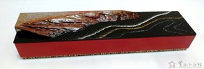 許玄昌 綺麗的海邊 45X11X6.5cm 木胎 螺鈿 蛋殼 黃銅
