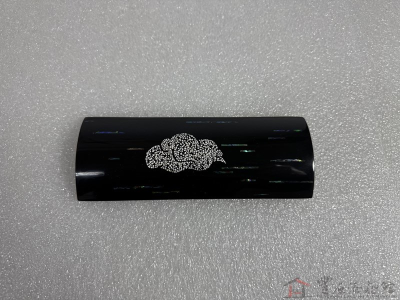 葉育男 觔斗雲 8X6.6X1.5 竹胎 天然漆 蛋殼