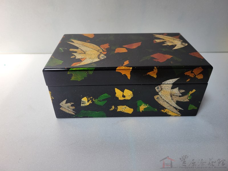 劉凌冲 雙雙對對 26X16X10 天然漆  木胎 蛋殼 鋁箔