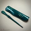 許玉潔 柳梢青 茶則16.5X5.2 茶撥17.3X1.9 天然漆 螺鈿