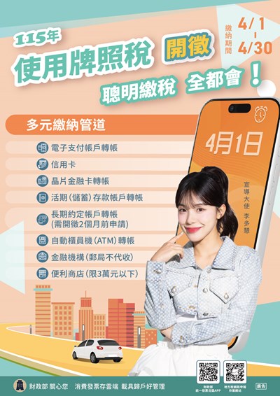 115年使用牌照稅開徵聰明繳稅全都會DM中文版
