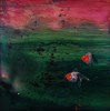 王清源 自在 55.5X55.5cm 天然漆 彩色箔 木