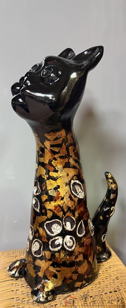 李邱吉 小花貓 30X23X60cm 夾紵天然漆