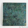 陳儒璁 碧海潮生 20X20cm 白楊木 天然漆 鋁箔