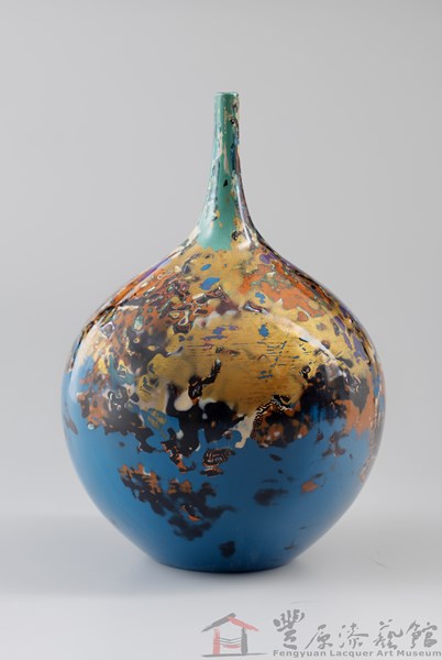 羅文祥 綠琦 21.5X16cm 天然漆 螺鈿