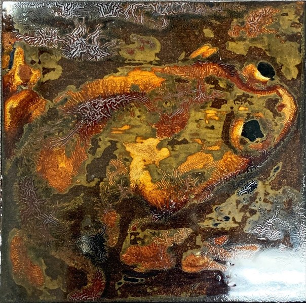 吳彥甫-藏蜍10x10材質-天然漆.貝殼粉