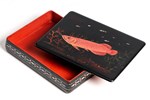 陳清輝-紅龍盒-漆盒29.5x22x6.5材質-木.天然漆.螺鈿