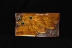 張滎芝荷塘蛙鳴台灣楠木-生漆-鋁粉